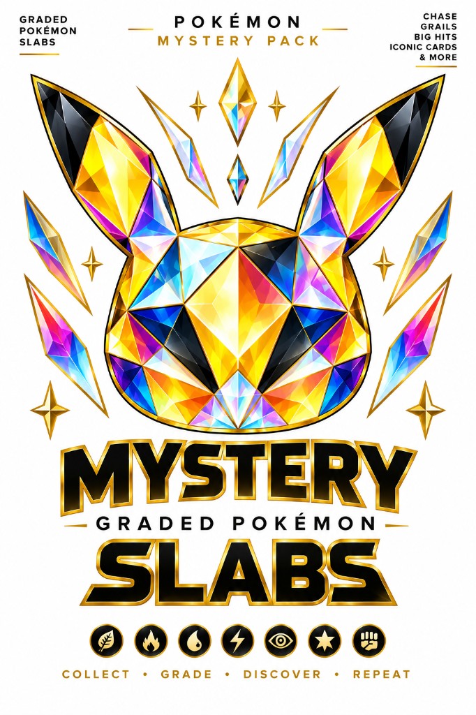 Pokémon Mystery Pack graded Pokémon slabs