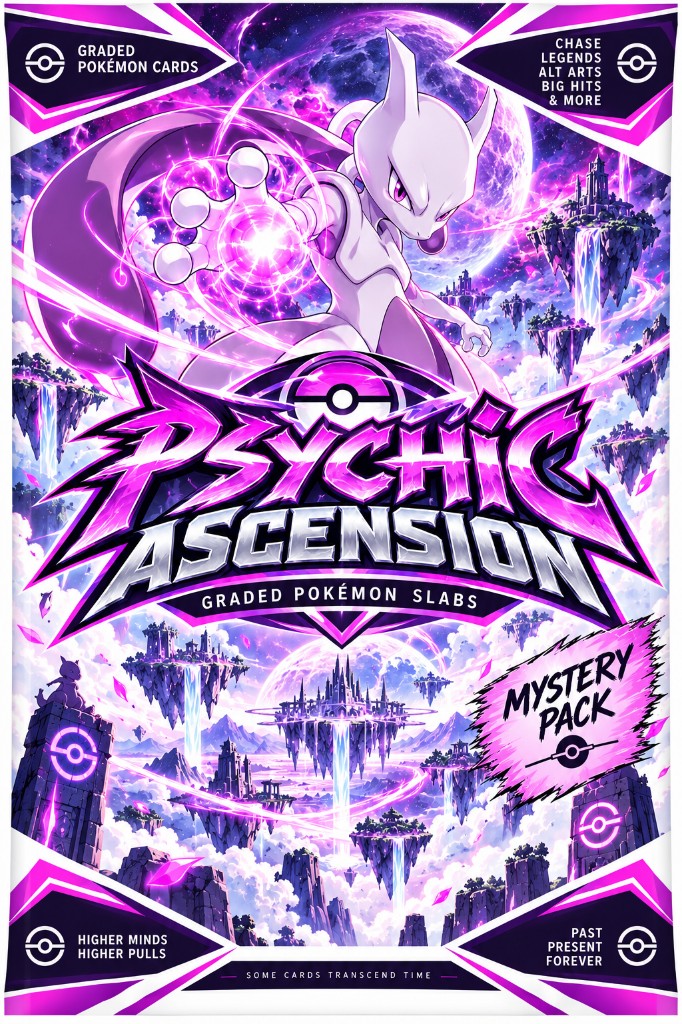 Psychic Ascension graded Pokémon slabs mystery pack