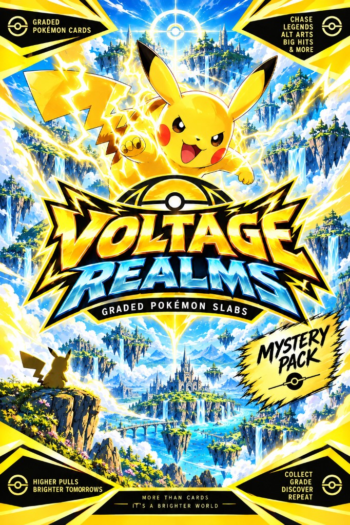 Voltage Realms graded Pokémon slabs artwork